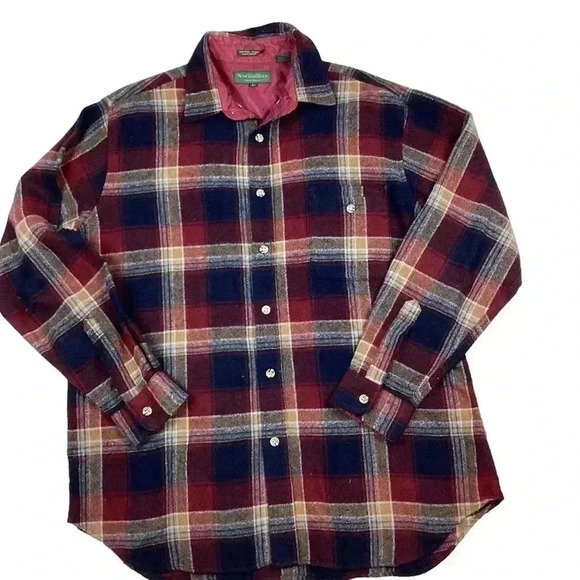 Vintage New Traditions 70s wool plaid flannel - Picture 1 of 4